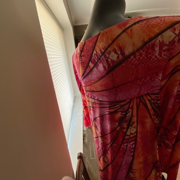 Nygard Bold Print Tunic Top Size L Asymmetrical - Picture 6 of 10